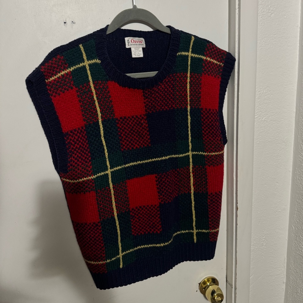 Vintage Orvis Wool Sweater Vest